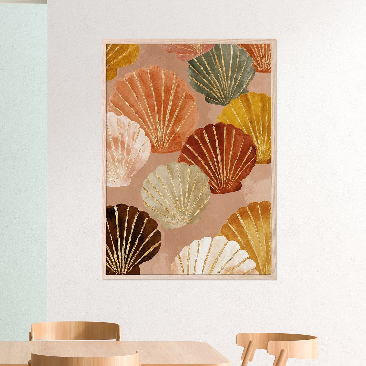 wall-art-print-canvas-poster-framed-Sunwashed Shells-2
