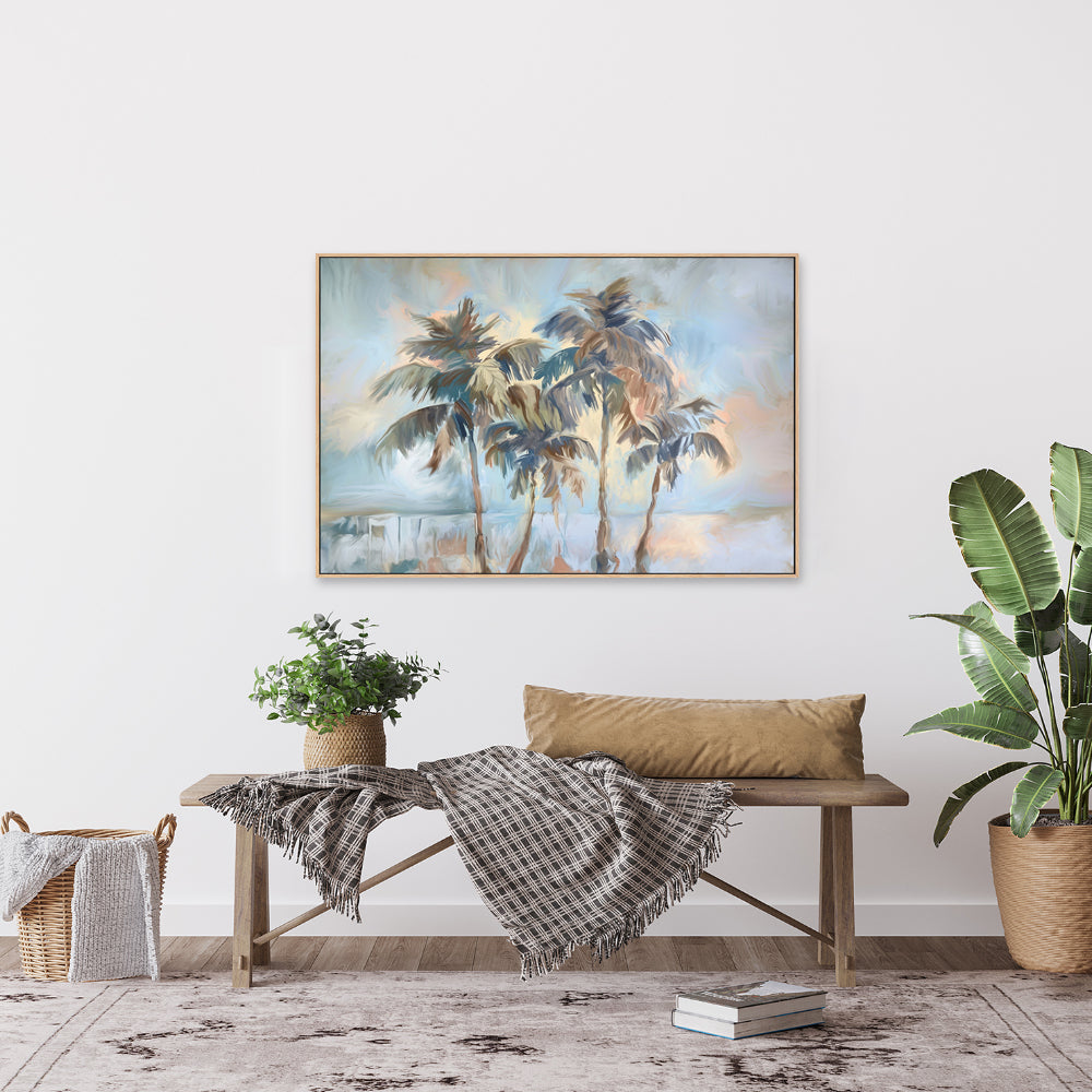 wall-art-print-canvas-poster-framed-Swaying Palms Landscape , By Accent Art Studio , By Accent Art Studio-2