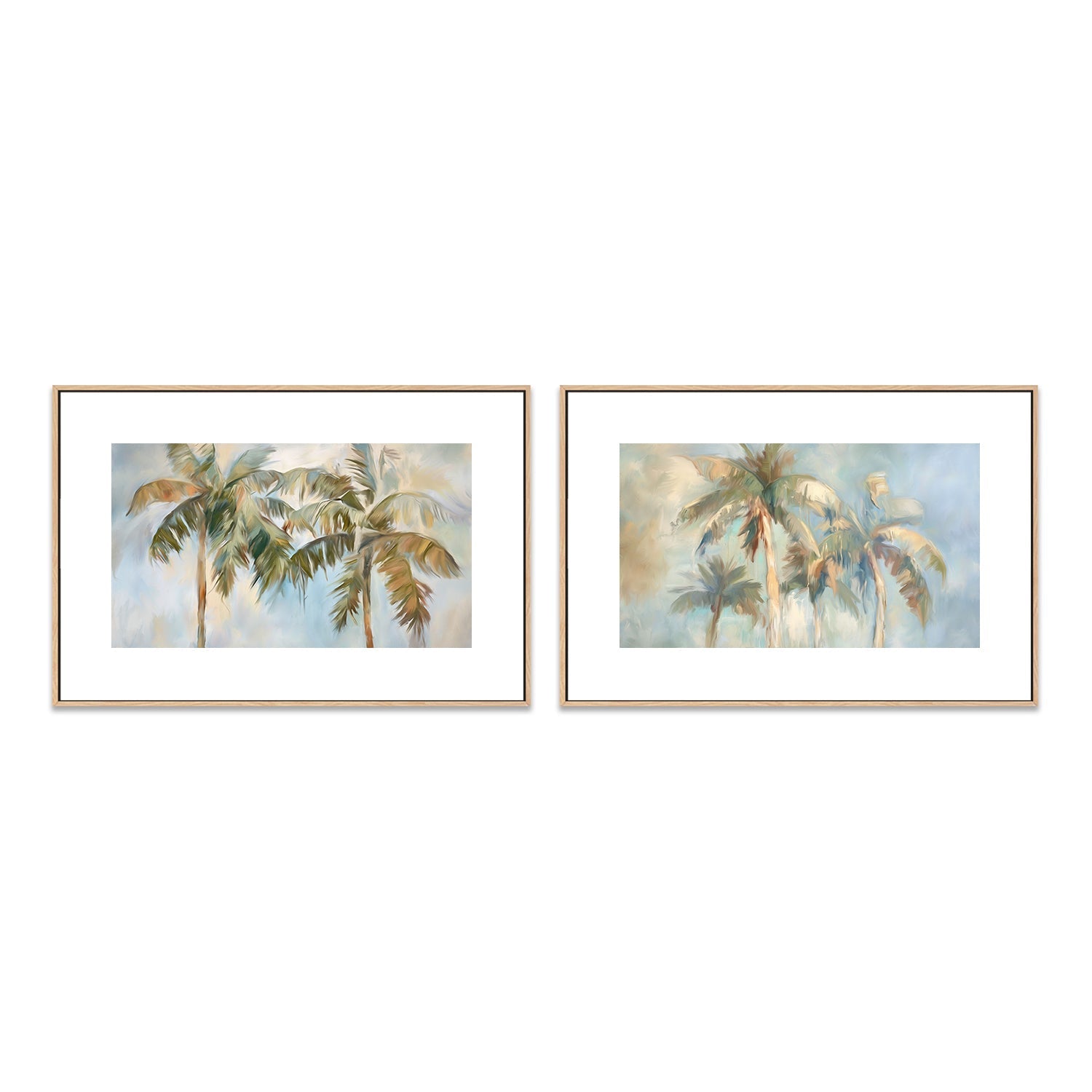 wall-art-print-canvas-poster-framed-Swaying Palms , Style A & B, Set Of 2 , By Accent Art Studio-6
