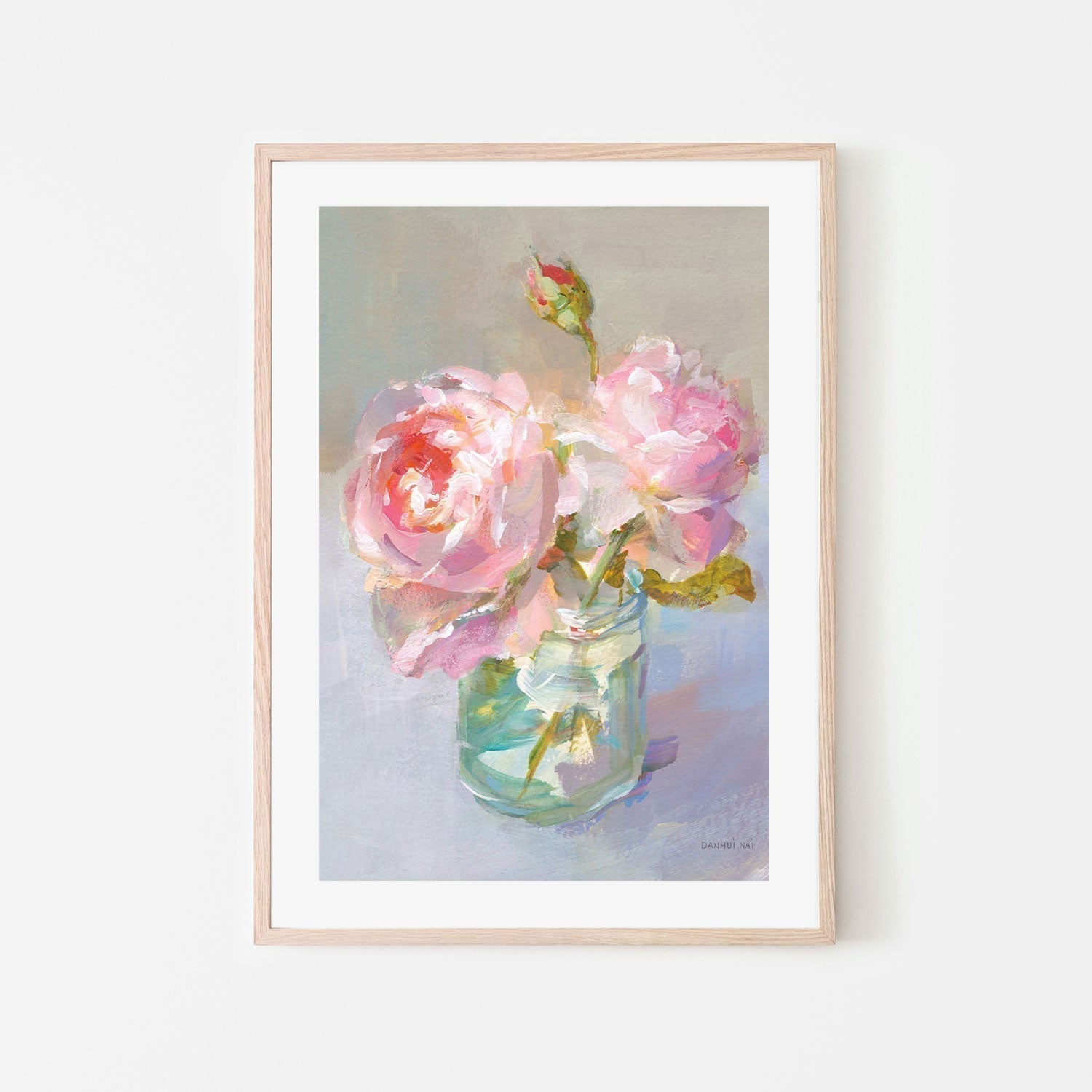 wall-art-print-canvas-poster-framed-Sweet Roses, Style A-by-Danhui Nai-Gioia Wall Art