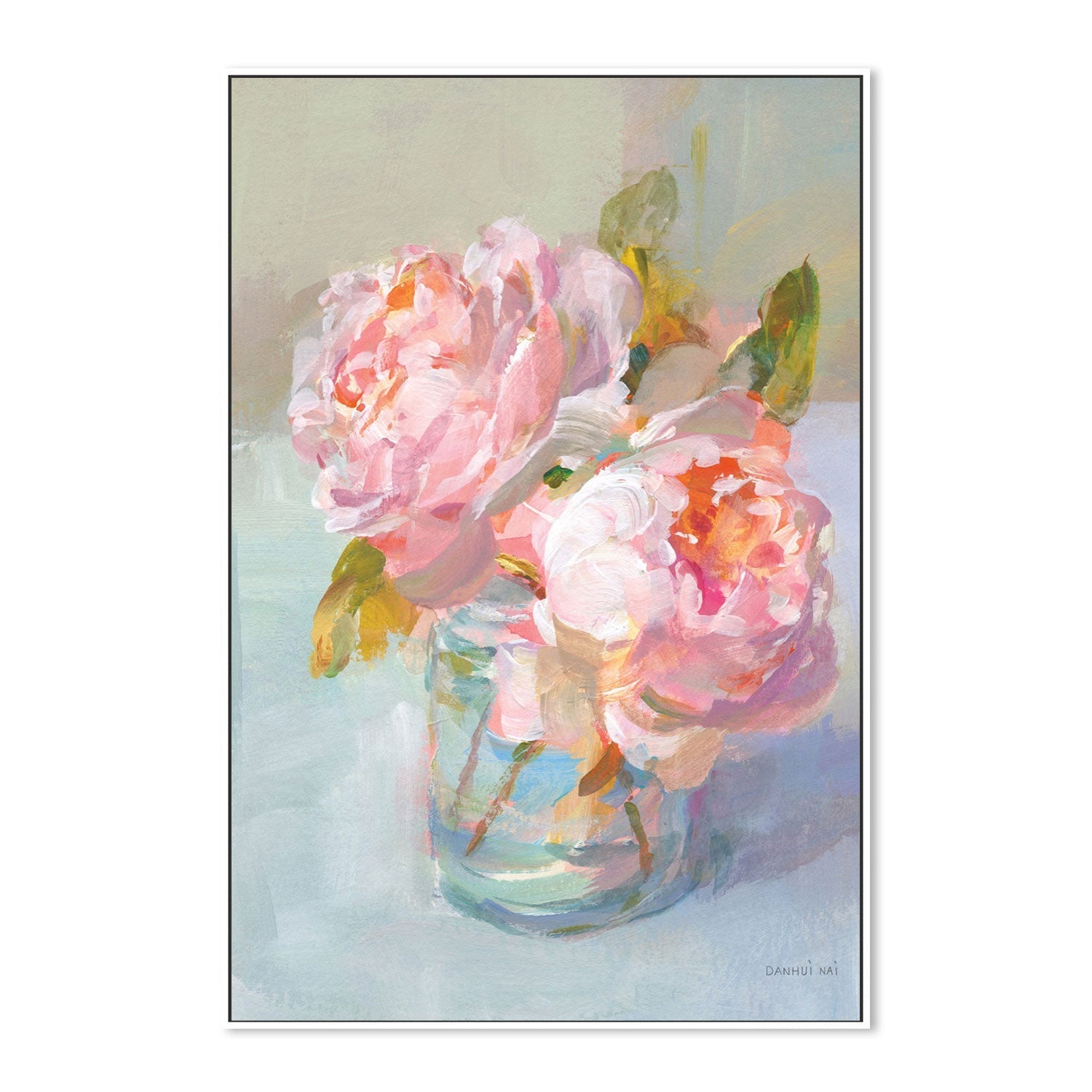 wall-art-print-canvas-poster-framed-Sweet Roses, Style B-by-Danhui Nai-Gioia Wall Art