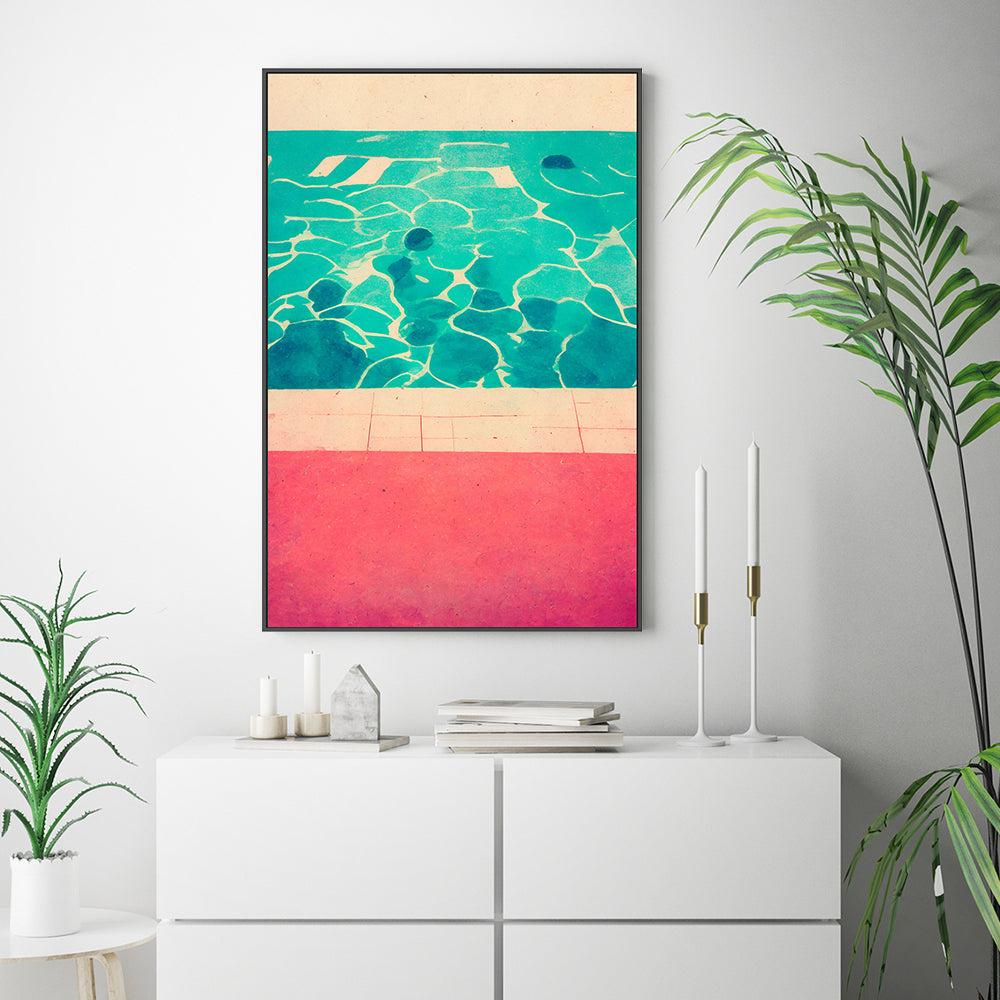 wall-art-print-canvas-poster-framed-Swimming Pool , By Treechild-GIOIA-WALL-ART