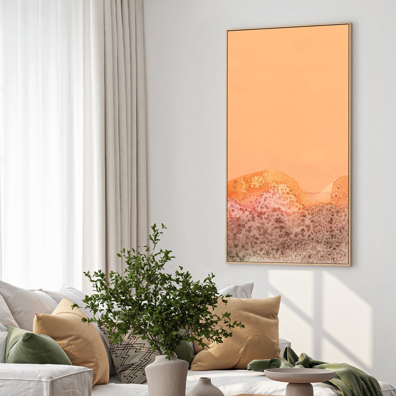 wall-art-print-canvas-poster-framed-Tangerine Hills, Style A , By Aubrey-2