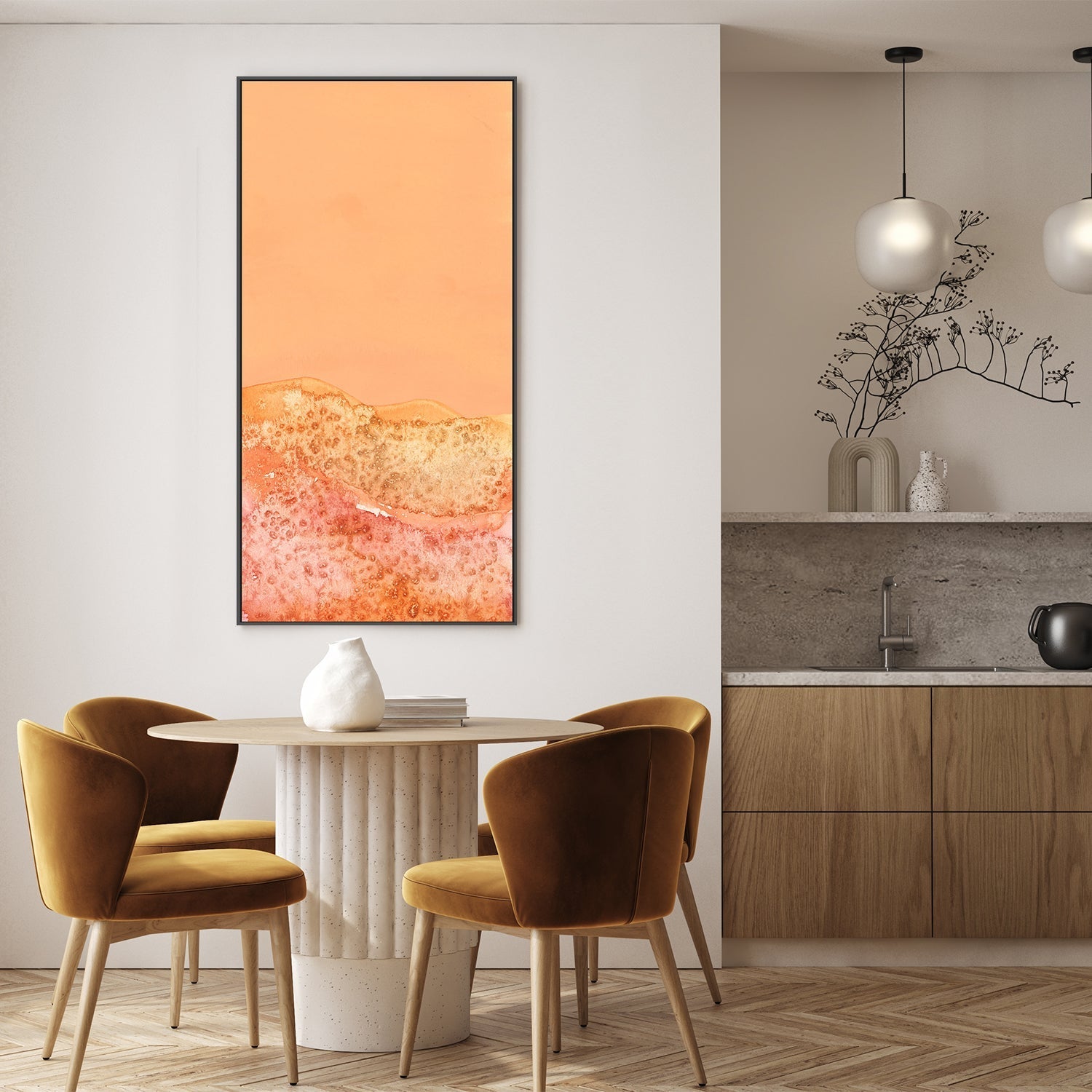 wall-art-print-canvas-poster-framed-Tangerine Hills, Style B , By Aubrey-7