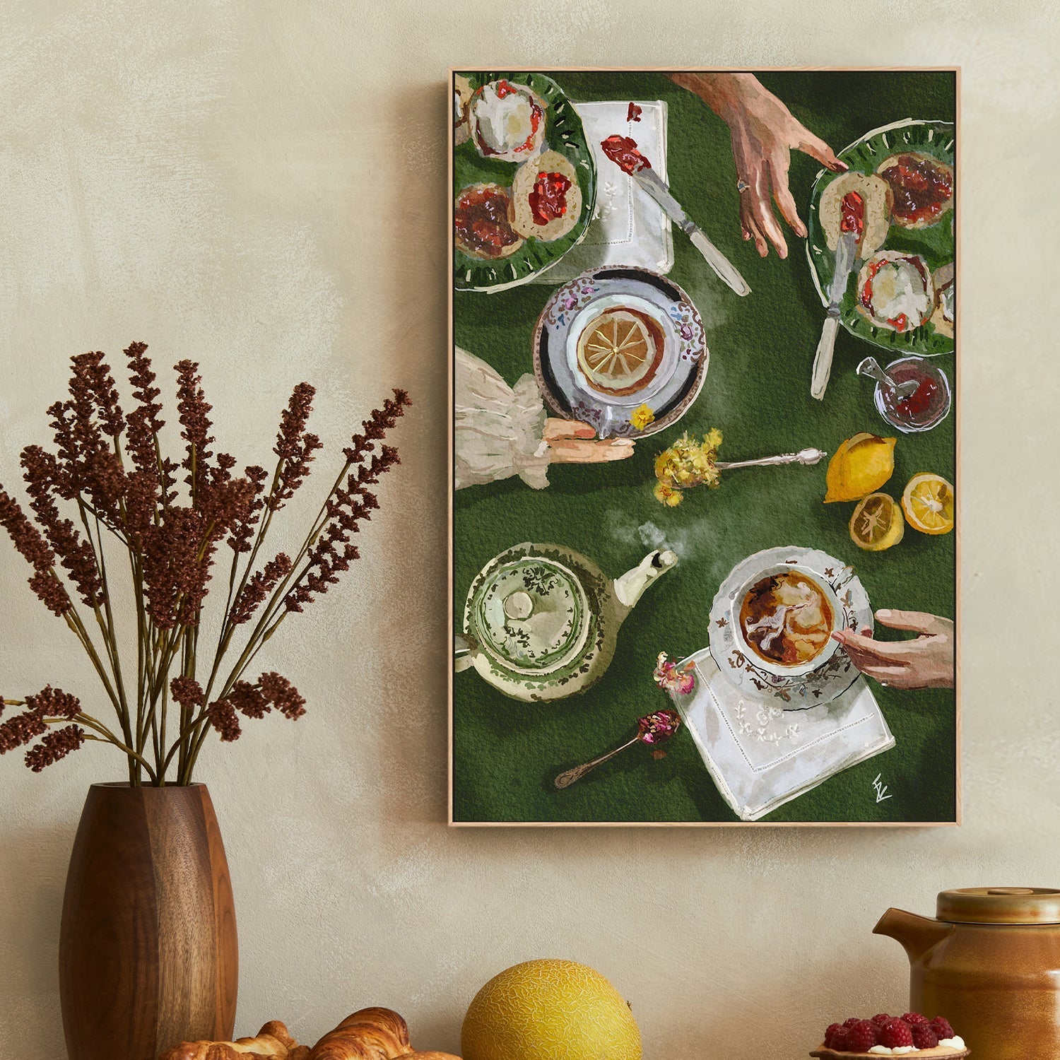 wall-art-print-canvas-poster-framed-Tea O'Clock , By Ekaterina Zagorska-2