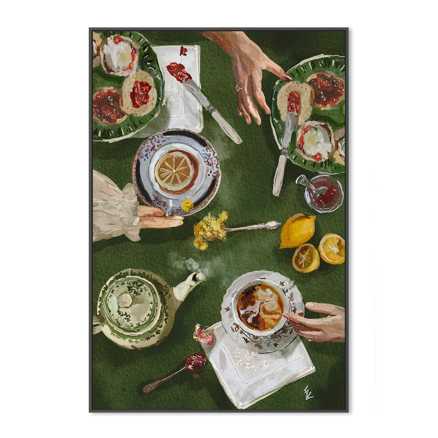 wall-art-print-canvas-poster-framed-Tea O'Clock , By Ekaterina Zagorska-3