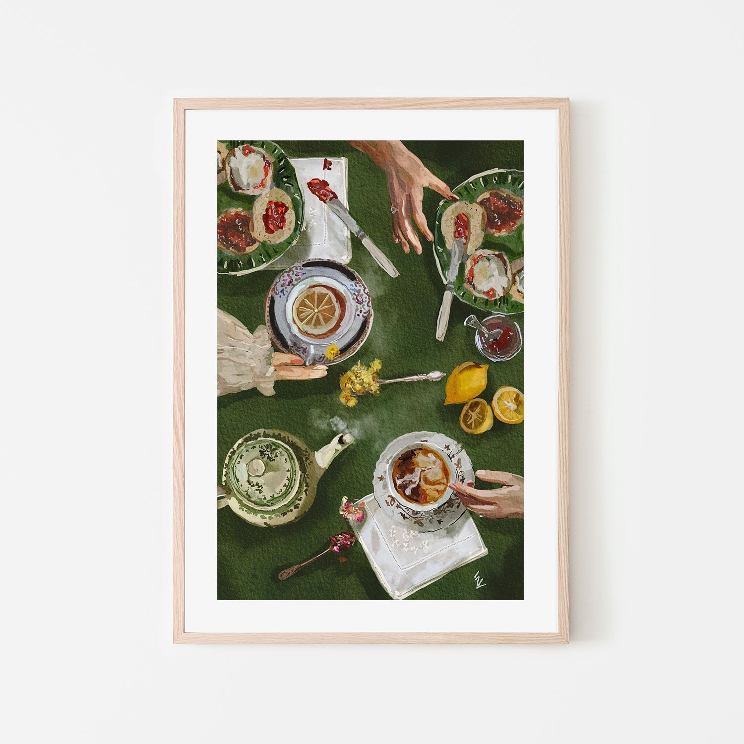 wall-art-print-canvas-poster-framed-Tea O'Clock , By Ekaterina Zagorska-6