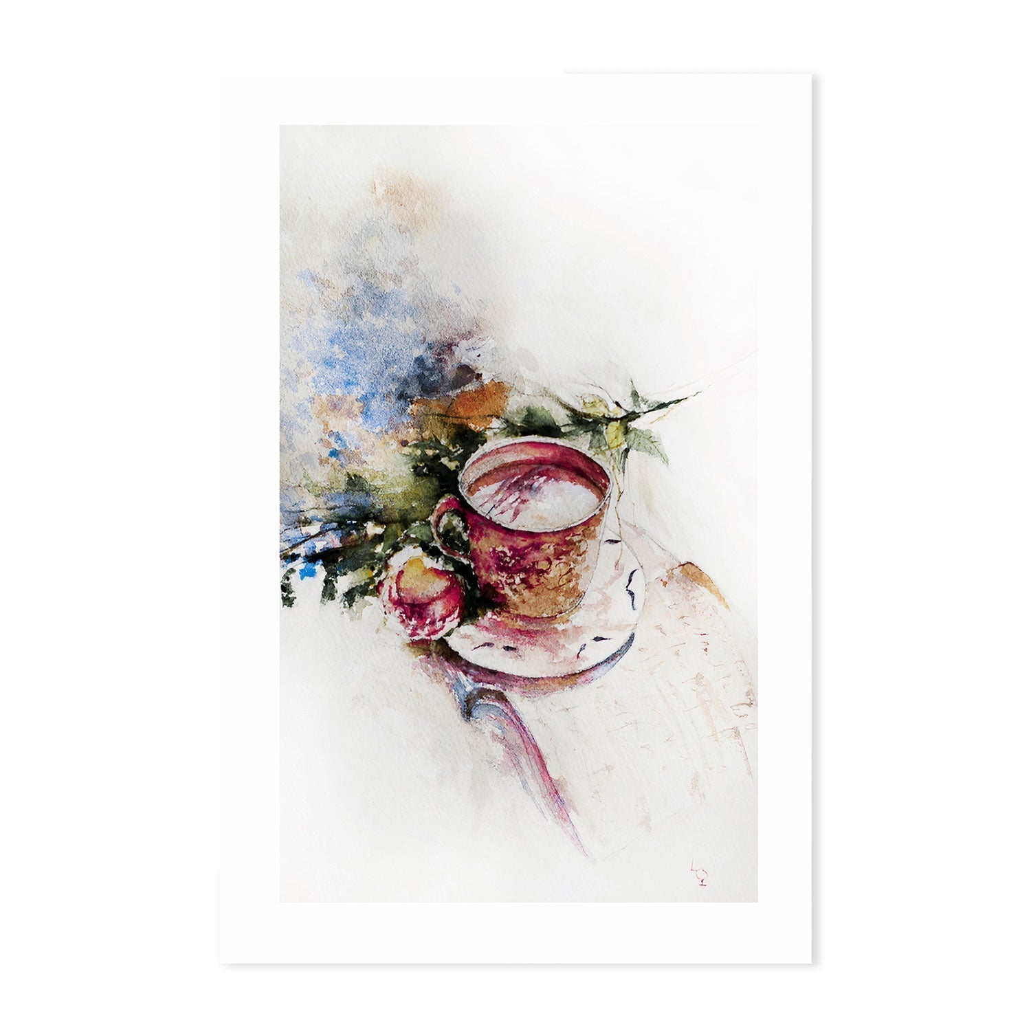 wall-art-print-canvas-poster-framed-Teatime, Style A-by-Lilou Online Fine Arts-Gioia Wall Art