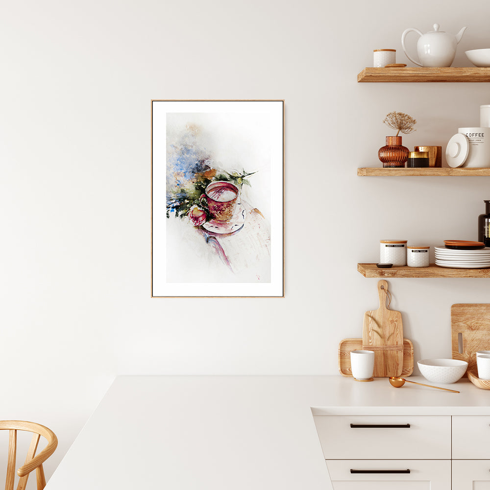 wall-art-print-canvas-poster-framed-Teatime, Style A-by-Lilou Online Fine Arts-Gioia Wall Art