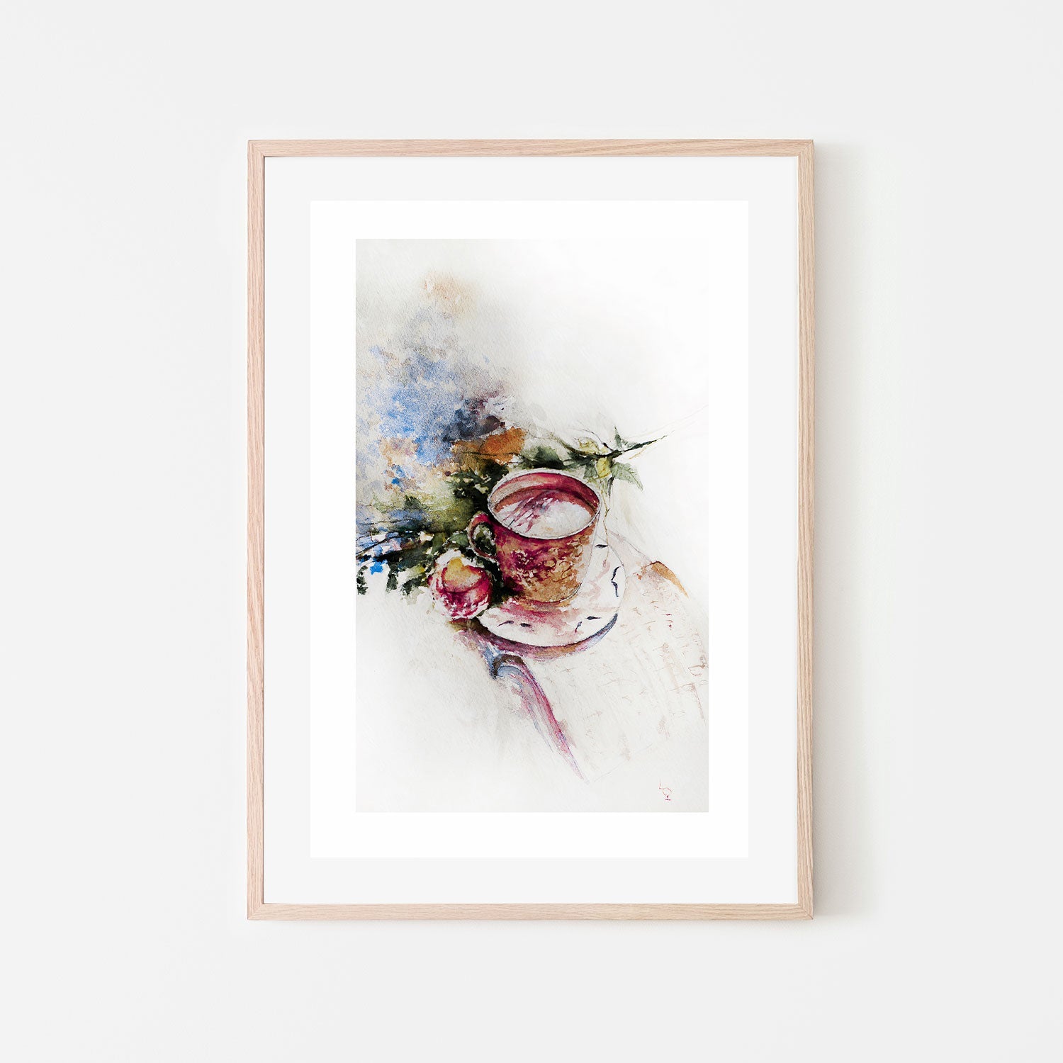 wall-art-print-canvas-poster-framed-Teatime, Style A-by-Lilou Online Fine Arts-Gioia Wall Art