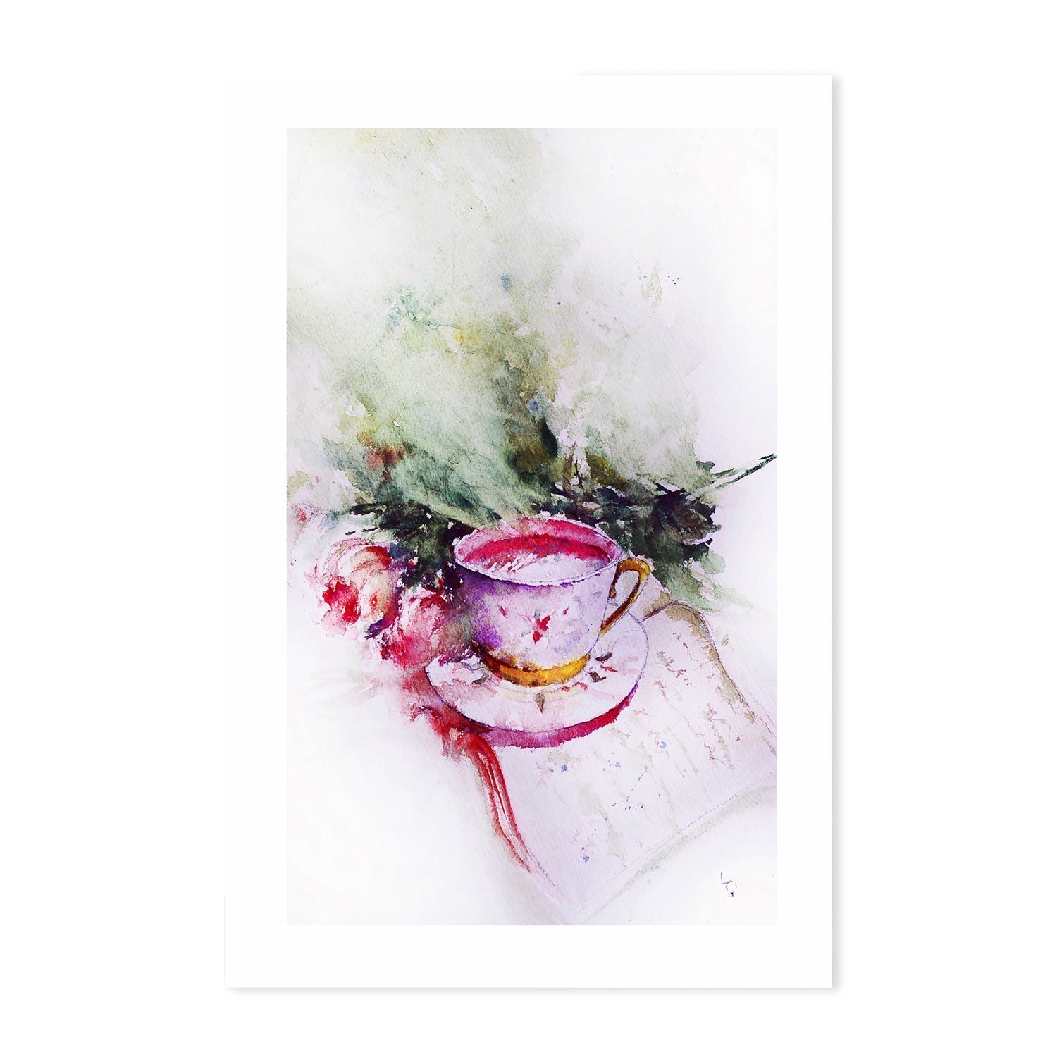 wall-art-print-canvas-poster-framed-Teatime, Style B-by-Lilou Online Fine Arts-Gioia Wall Art