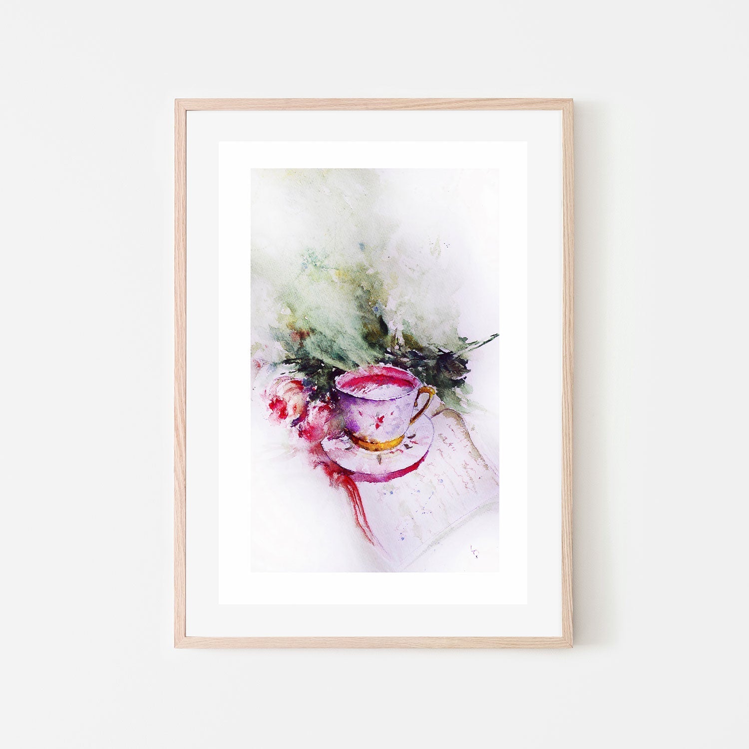 wall-art-print-canvas-poster-framed-Teatime, Style B-by-Lilou Online Fine Arts-Gioia Wall Art