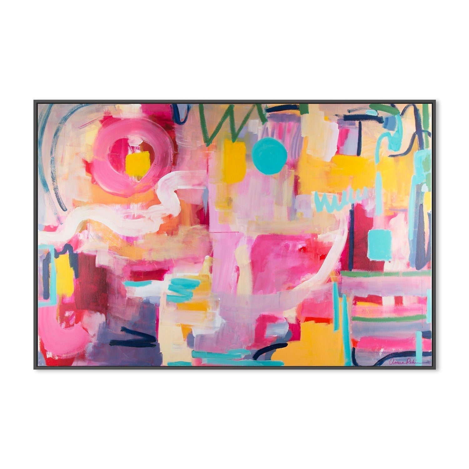 wall-art-print-canvas-poster-framed-Tennis Court , By Amira Rahim-GIOIA-WALL-ART