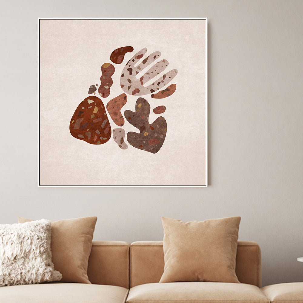 wall-art-print-canvas-poster-framed-Terazzo Shapes, Style B , By Emel Tunaboylu-GIOIA-WALL-ART
