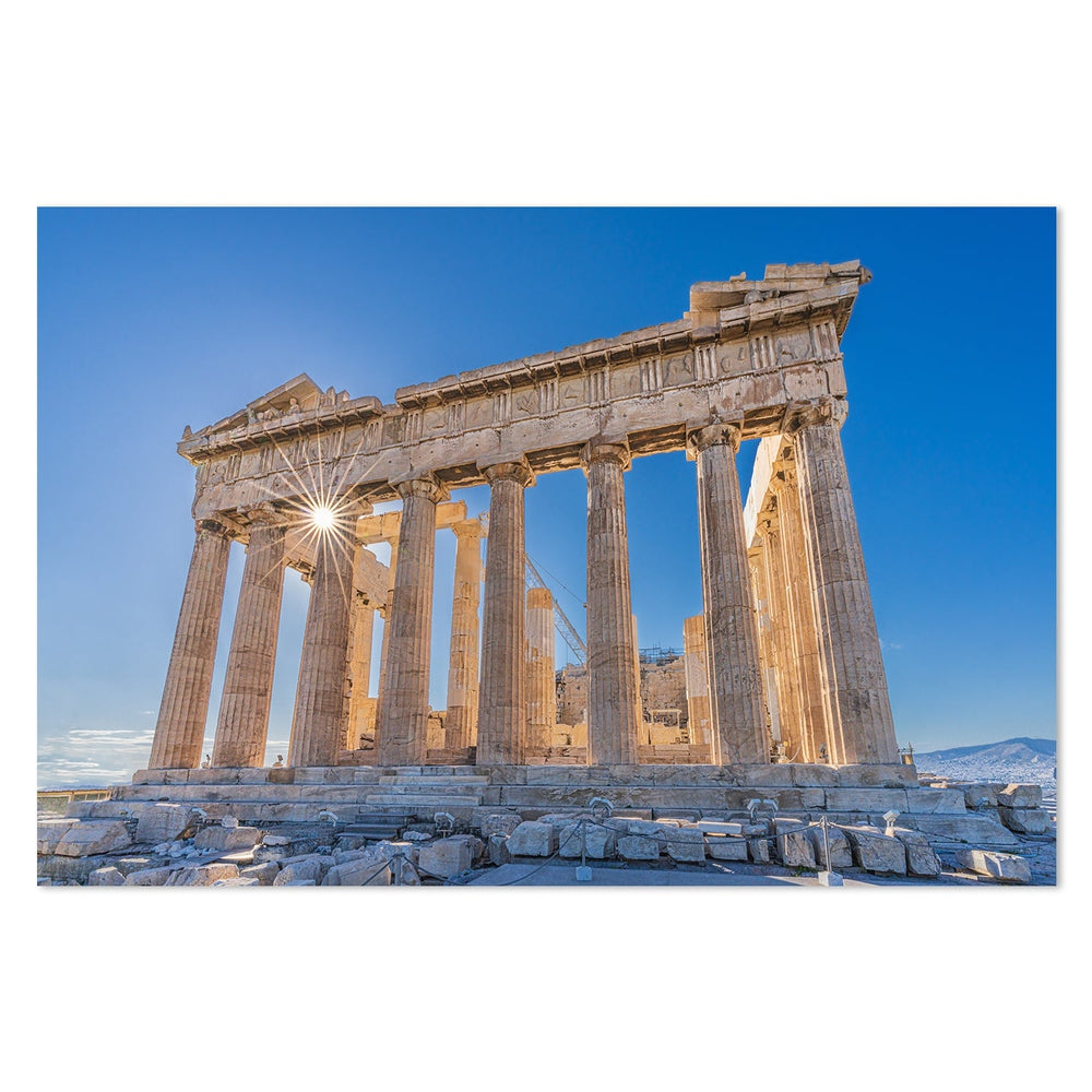 wall-art-print-canvas-poster-framed-The Acropolis Of Athens And Helios, By Michael Kalika-by-Plus X Studio-Gioia Wall Art