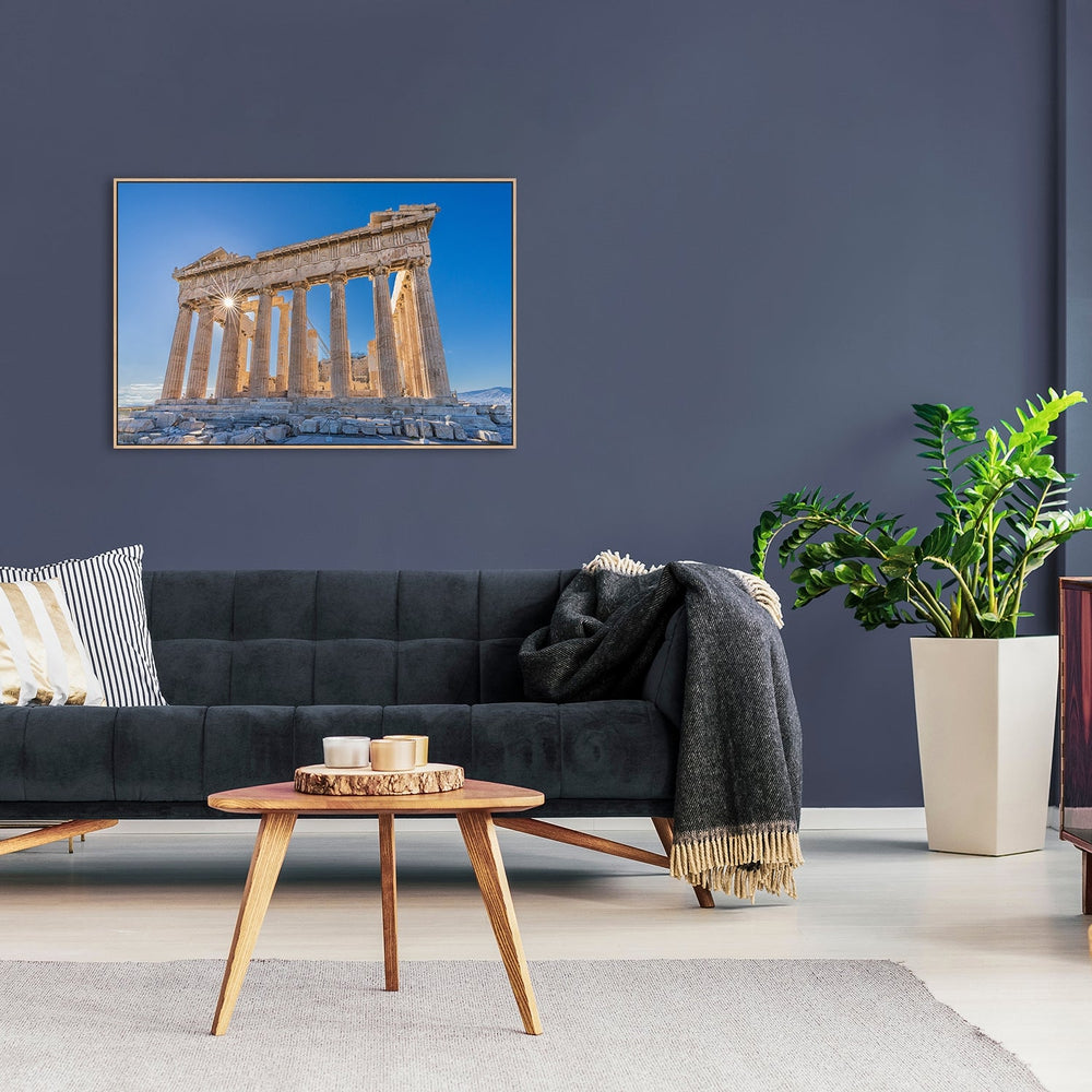 wall-art-print-canvas-poster-framed-The Acropolis Of Athens And Helios, By Michael Kalika-by-Plus X Studio-Gioia Wall Art