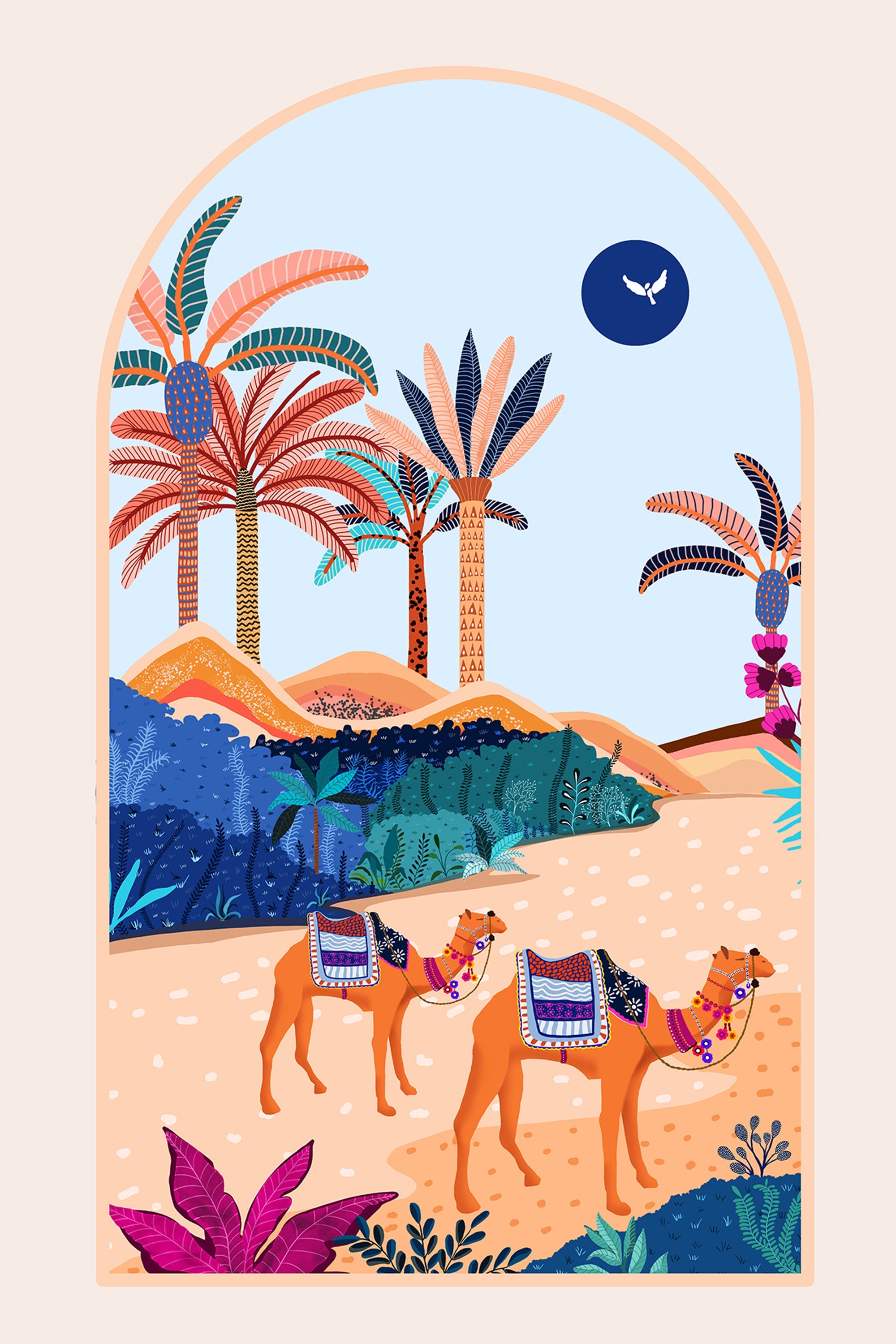 wall-art-print-canvas-poster-framed-The Arabian Desert-1