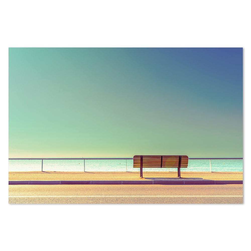 The Bench, by Arnaud Bratkovic-Framed-Canvas-Print-Poster-Gioia Wall Art
