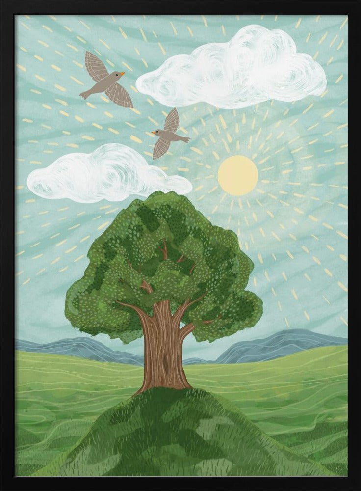 wall-art-print-canvas-poster-framed-The bird dance , By EMELIEmaria-3