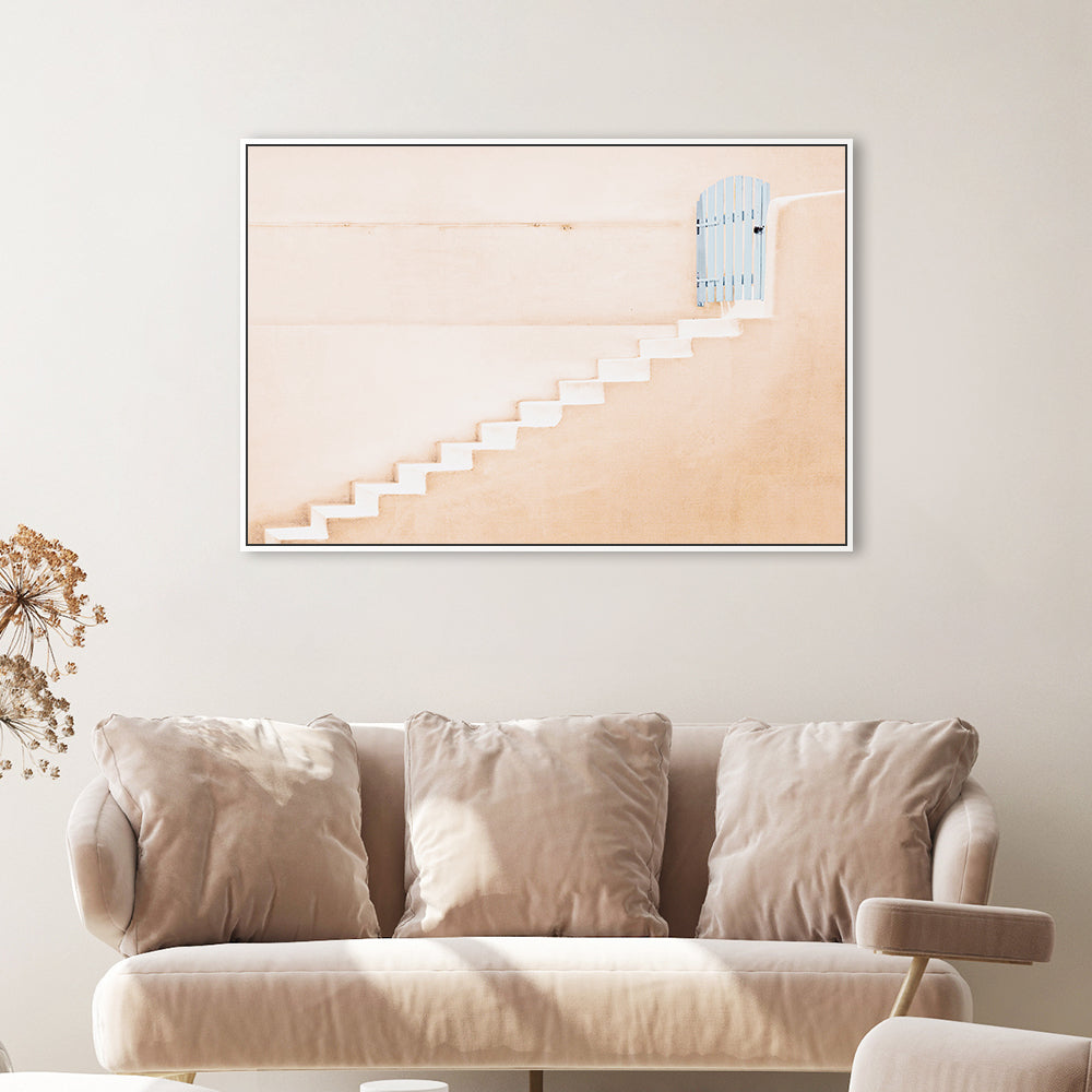 wall-art-print-canvas-poster-framed-The Blue Gate, By Linda Wride-by-Plus X Studio-Gioia Wall Art