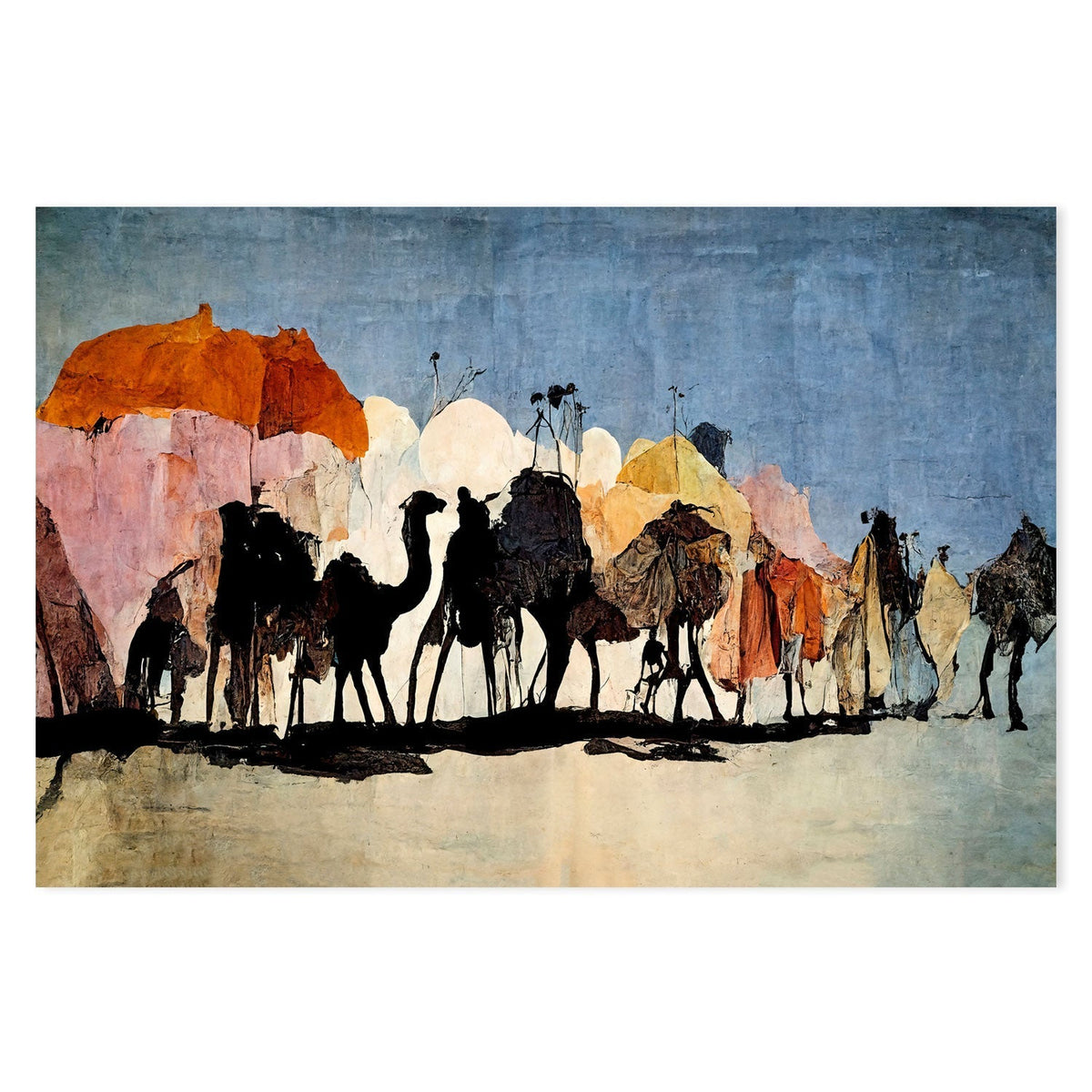 wall-art-print-canvas-poster-framed-The Caravan , By Treechild-GIOIA-WALL-ART
