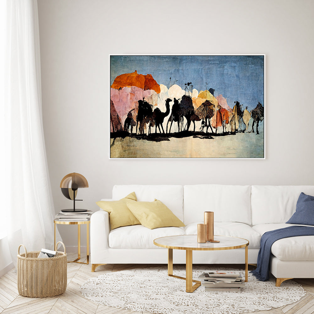wall-art-print-canvas-poster-framed-The Caravan , By Treechild-GIOIA-WALL-ART