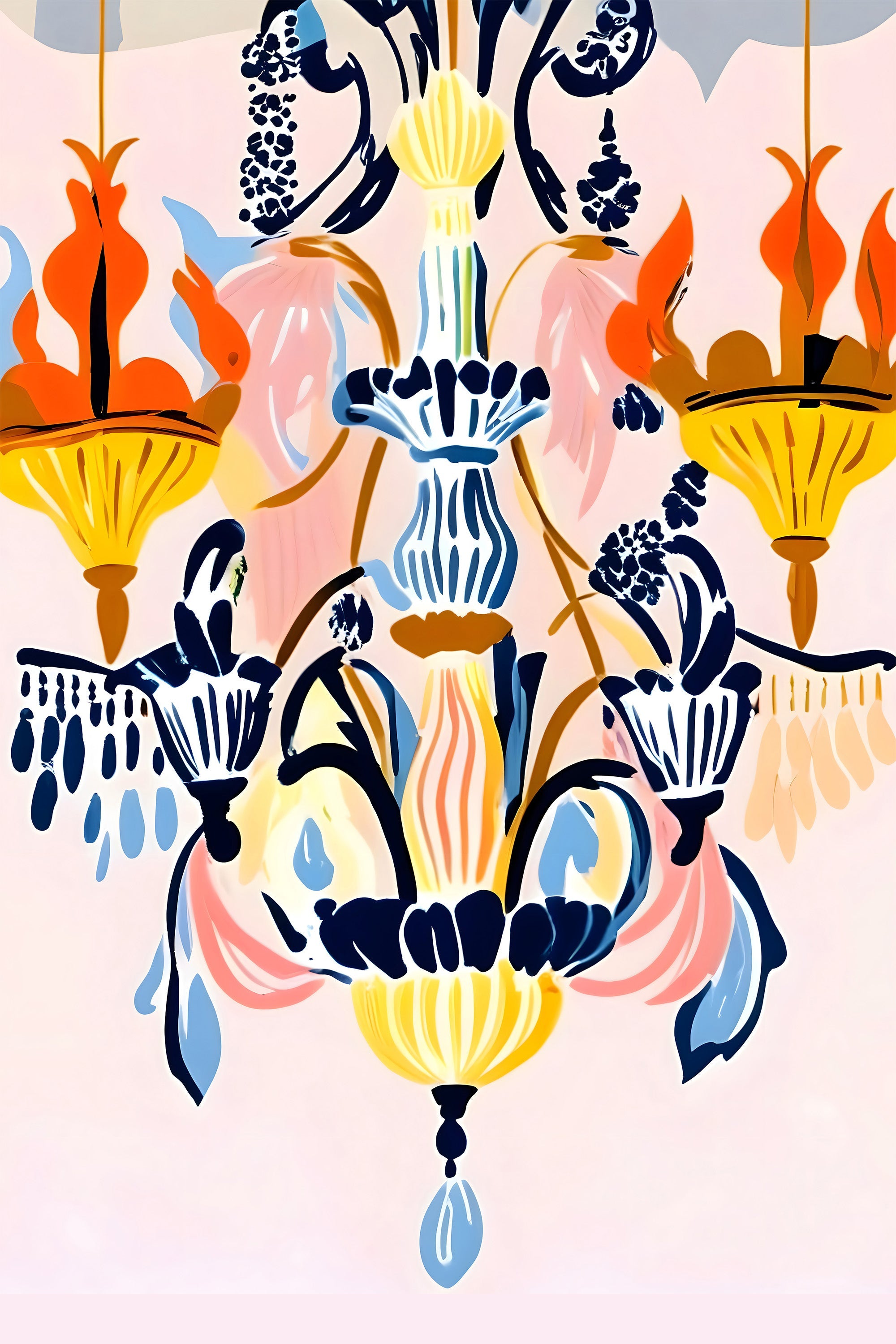 wall-art-print-canvas-poster-framed-The Chandelier-1