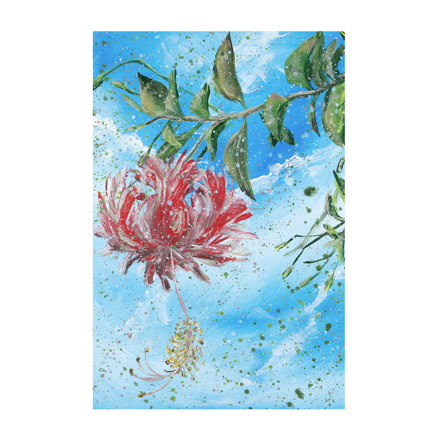 wall-art-print-canvas-poster-framed-The Coral Hibiscus Through Your Eyes , By Hsin Lin-1