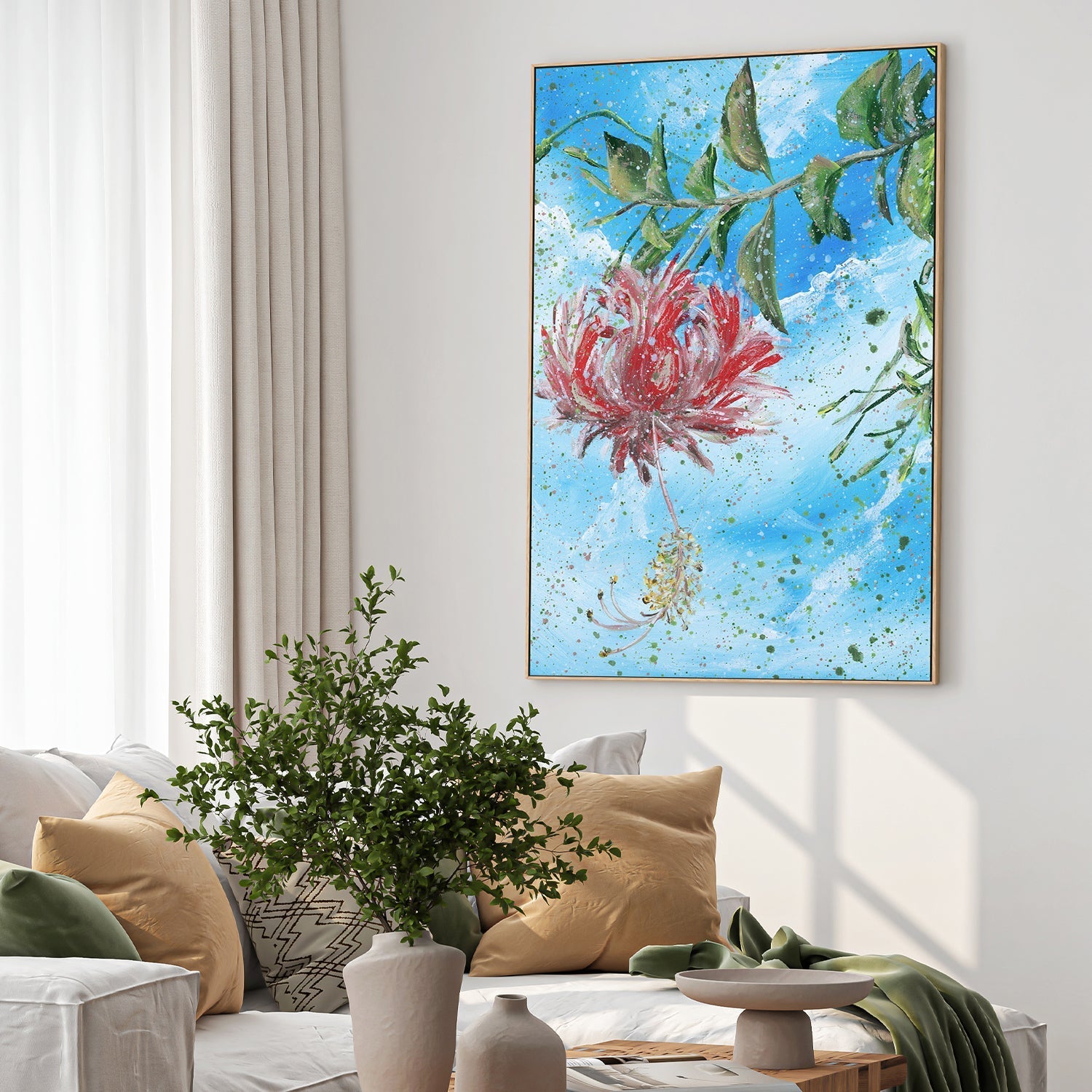 wall-art-print-canvas-poster-framed-The Coral Hibiscus Through Your Eyes , By Hsin Lin-2
