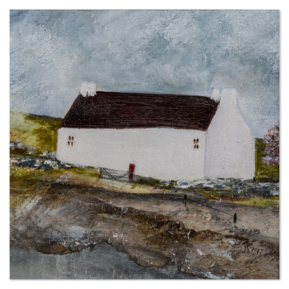 wall-art-print-canvas-poster-framed-The Cottage At The End Of The Path-by-Louise O'hara-Gioia Wall Art