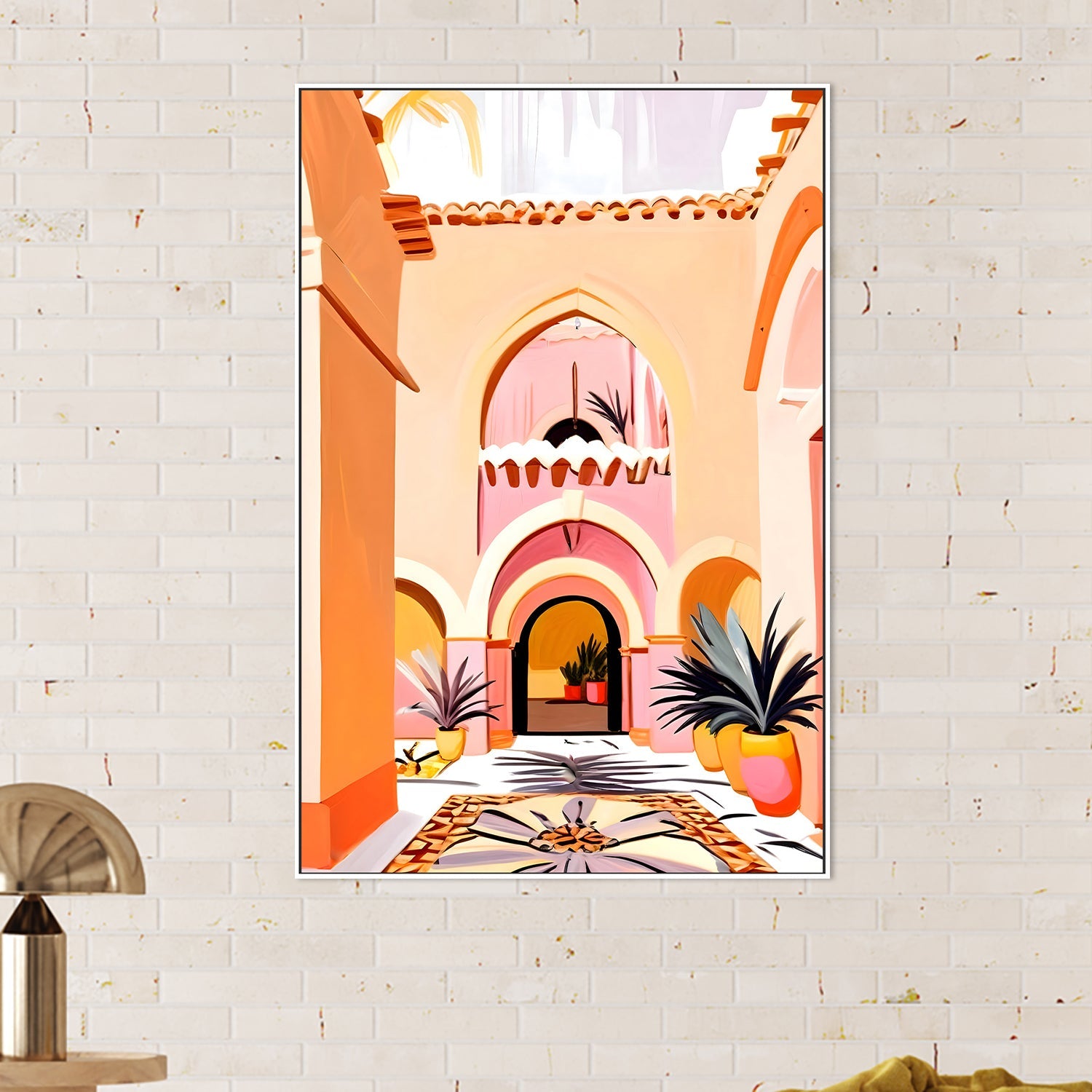 wall-art-print-canvas-poster-framed-The Courtyard-7