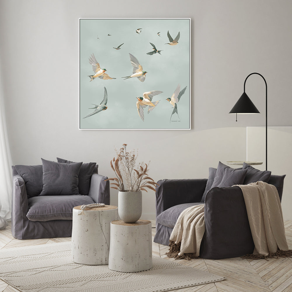 wall-art-print-canvas-poster-framed-The Flight , By Danhui Nai-GIOIA-WALL-ART
