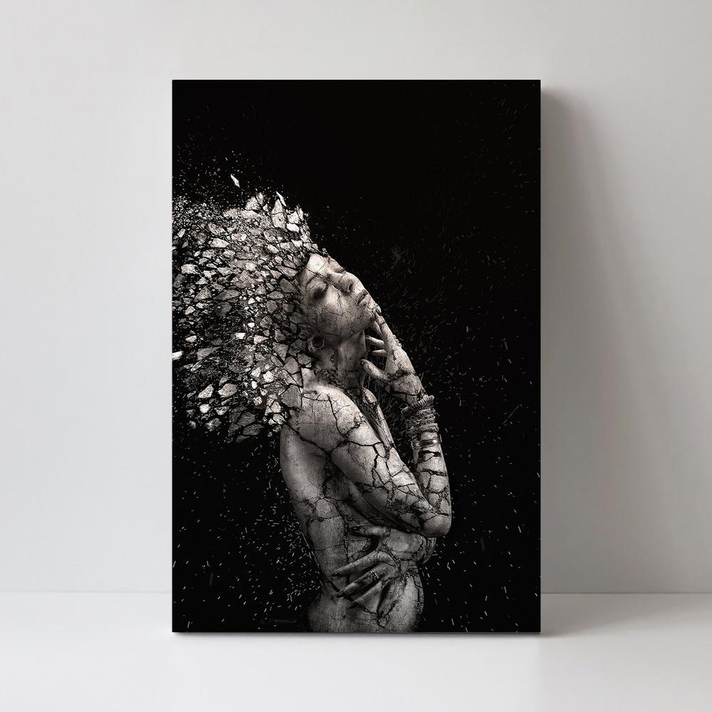 wall-art-print-canvas-poster-framed-The Fragile Squaw, By Alexandre Brouzes-by-Plus X Studio-Gioia Wall Art