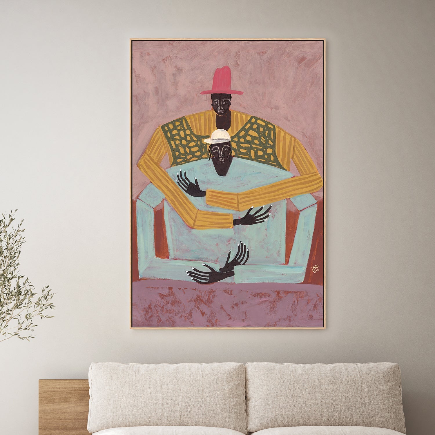 wall-art-print-canvas-poster-framed-The Hug-2