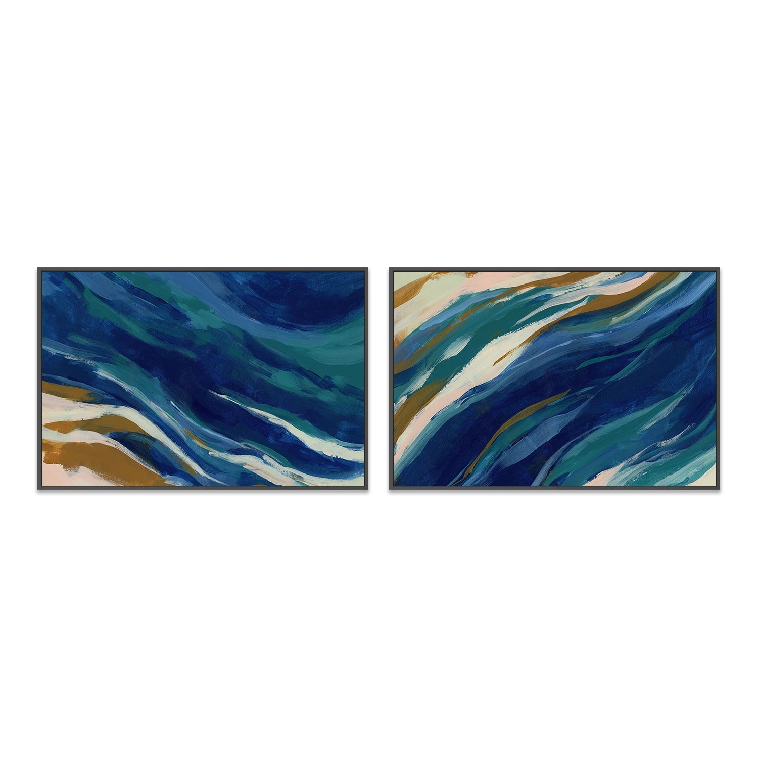 wall-art-print-canvas-poster-framed-The Lagoon , Style A & B, Set Of 2 , By Jetty Home-3