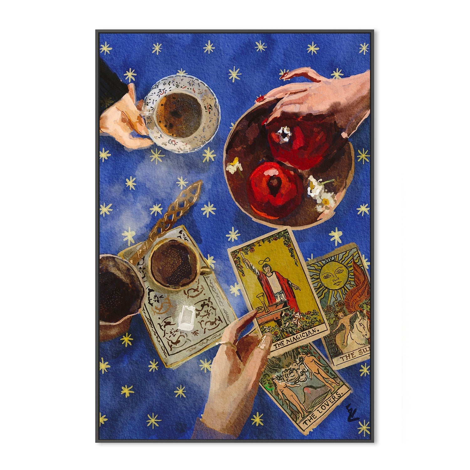 wall-art-print-canvas-poster-framed-The Magician, The Lovers, The Sun , By Ekaterina Zagorska-3