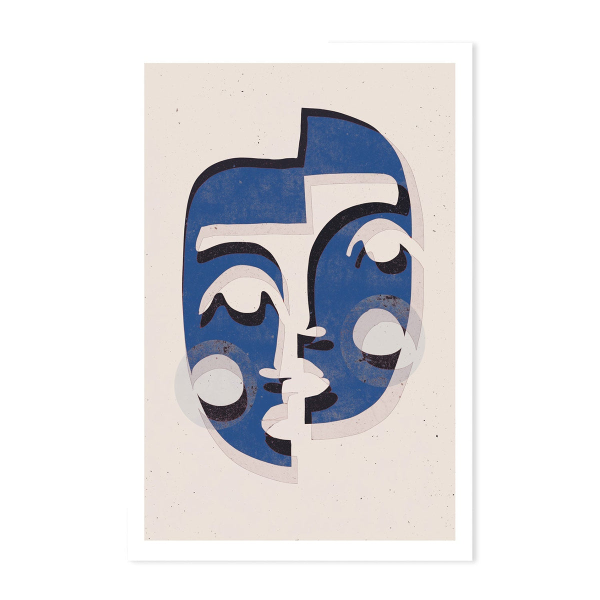 wall-art-print-canvas-poster-framed-The Mask, Blue Version , By Treechild-GIOIA-WALL-ART