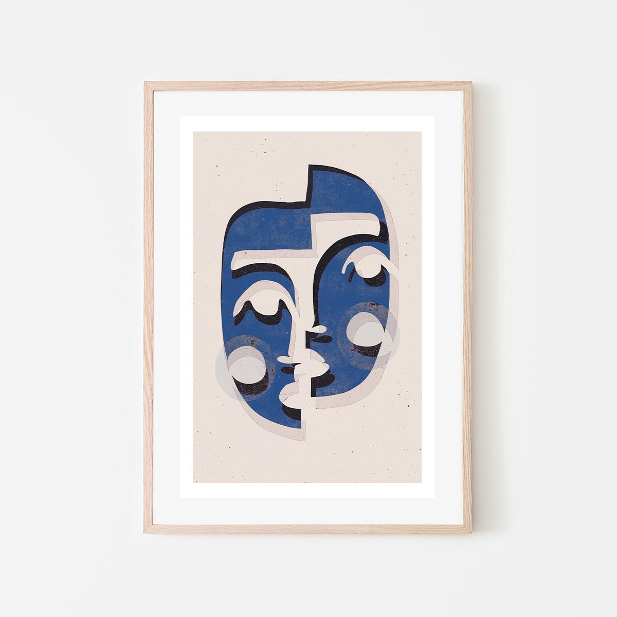 wall-art-print-canvas-poster-framed-The Mask, Blue Version , By Treechild-GIOIA-WALL-ART
