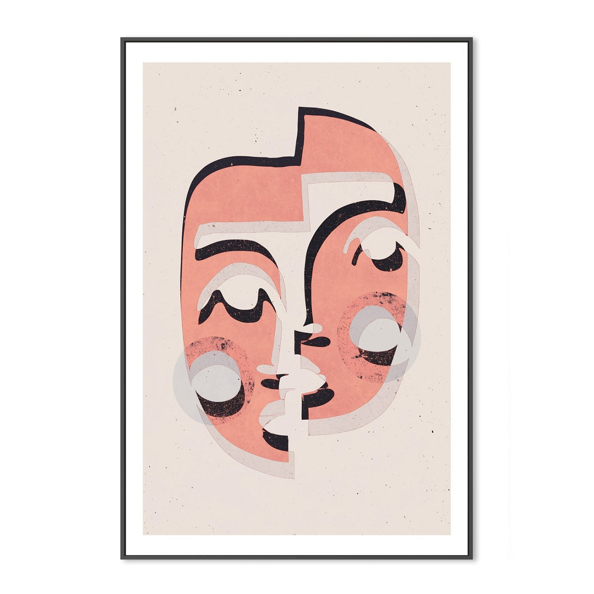 wall-art-print-canvas-poster-framed-The Mask, Pink Version , By Treechild-GIOIA-WALL-ART