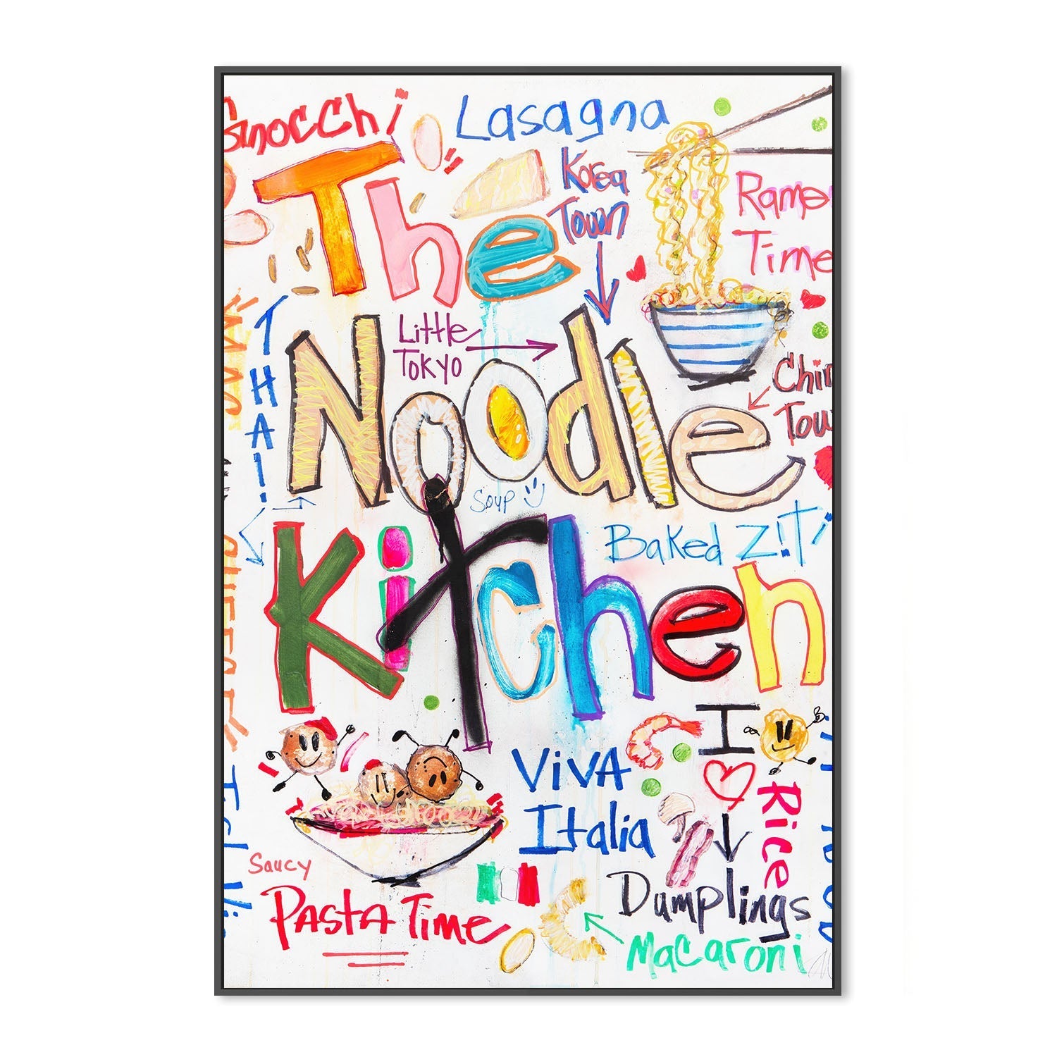 wall-art-print-canvas-poster-framed-The Noodle Kitchen , By Filippoloco-3