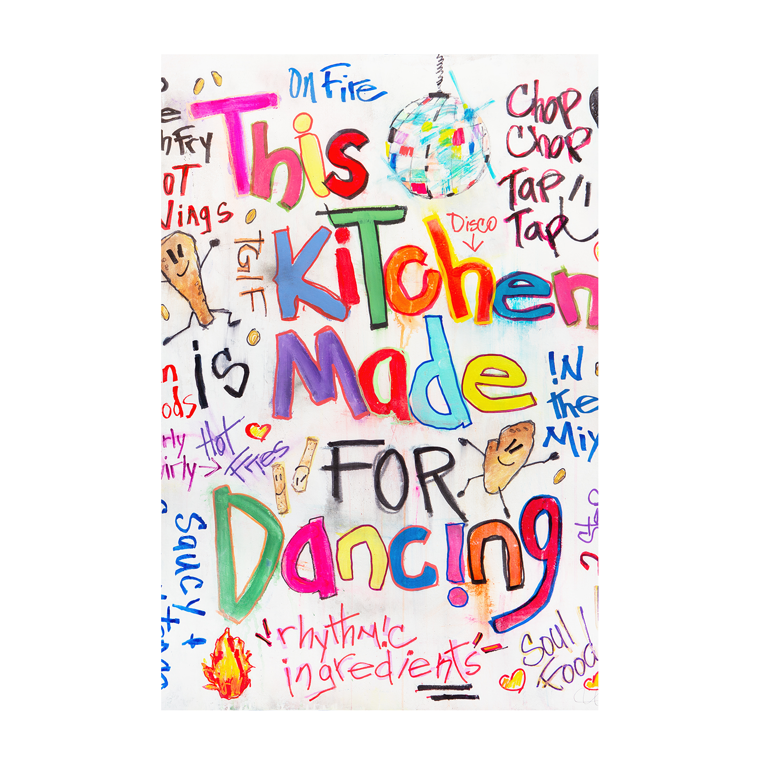 wall-art-print-canvas-poster-framed-The Noodle Kitchen & This Kitchen Is Made For Dancing, Set Of 2 , By Filippoloco-9