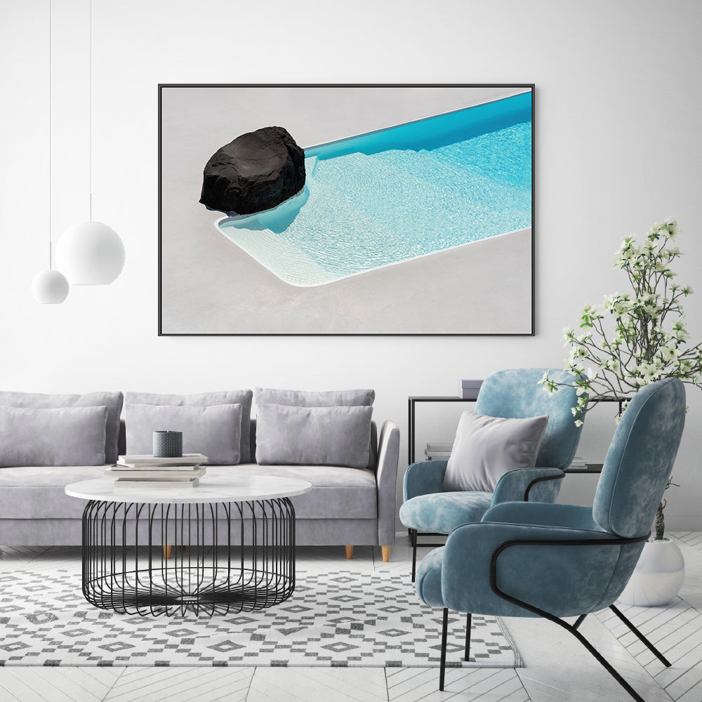 wall-art-print-canvas-poster-framed-The Pool, By Minorstep-GIOIA-WALL-ART