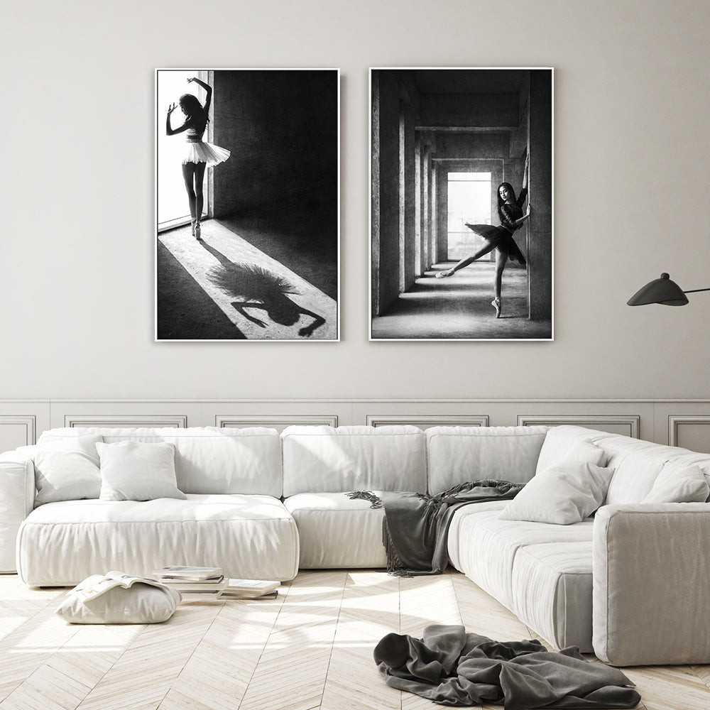 wall-art-print-canvas-poster-framed-The Shadow Dance, Set of 2-by-Plus X Studio-Gioia Wall Art
