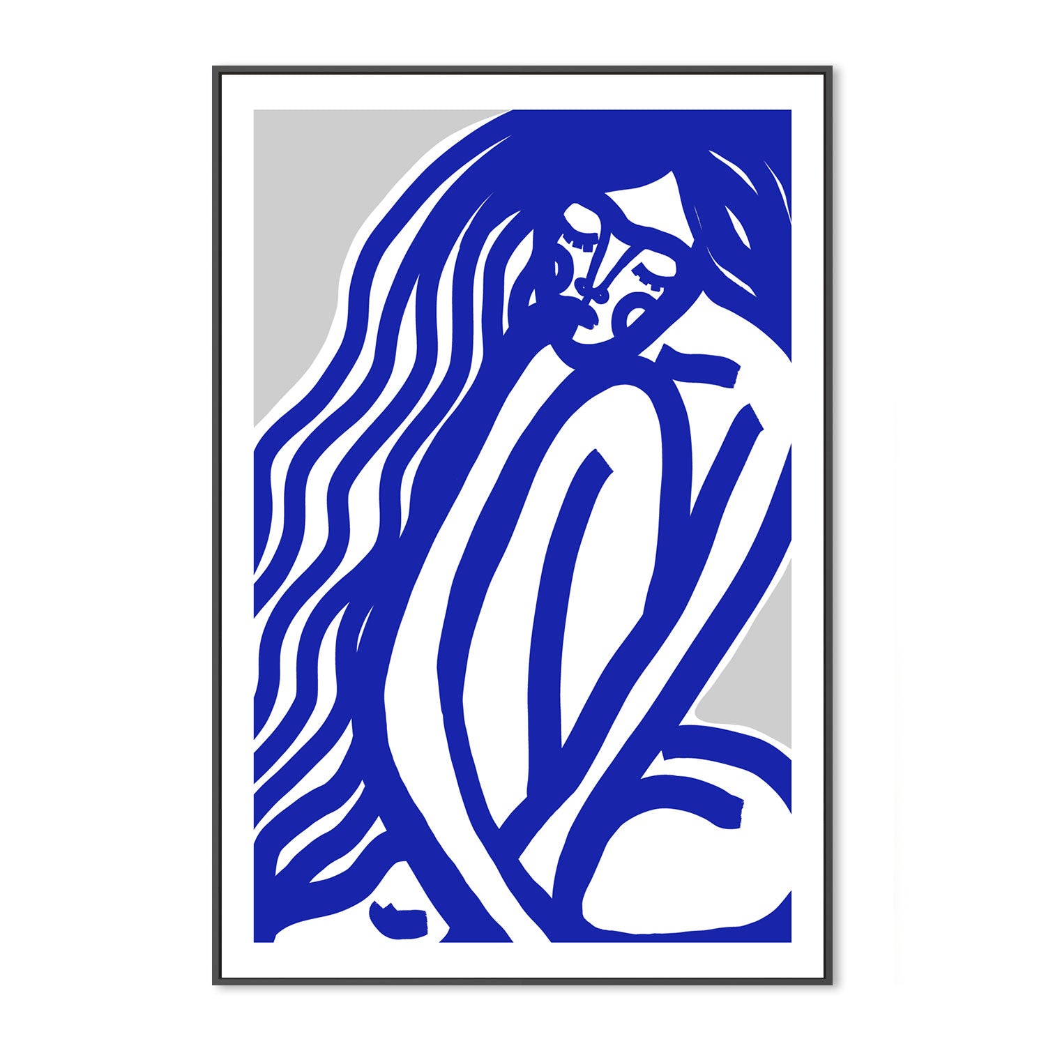 wall-art-print-canvas-poster-framed-The Silence, Blue Style , By Treechild-GIOIA-WALL-ART