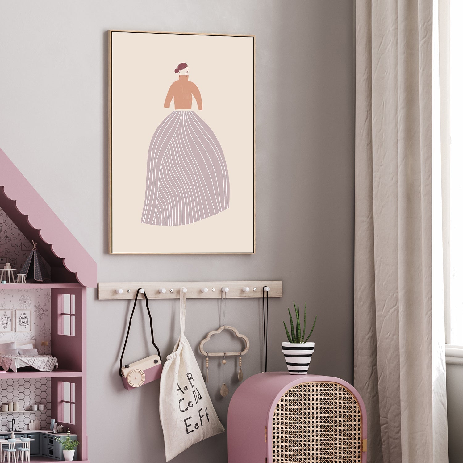 wall-art-print-canvas-poster-framed-The Skirt , By Menina Lisboa-2