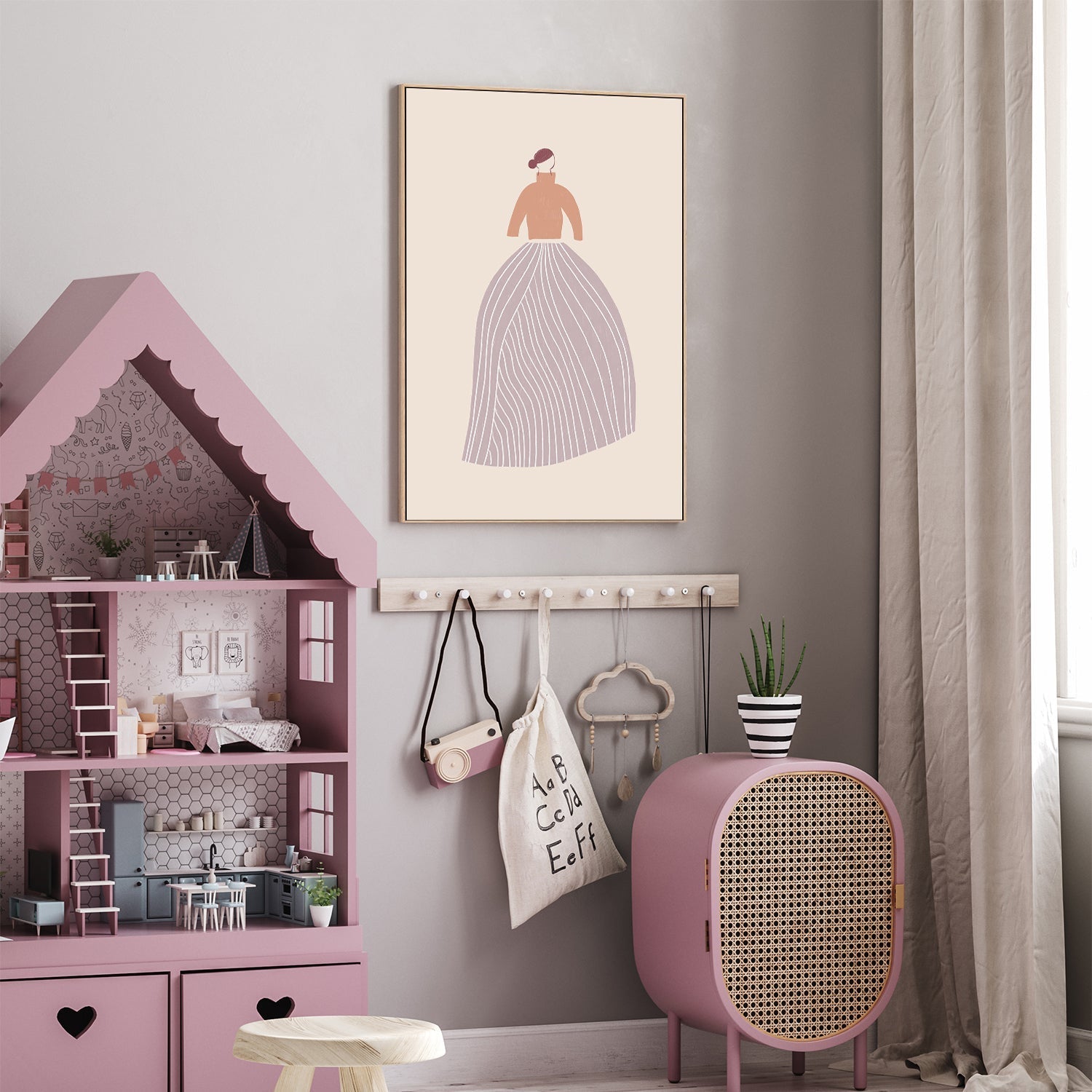 wall-art-print-canvas-poster-framed-The Skirt , By Menina Lisboa-7
