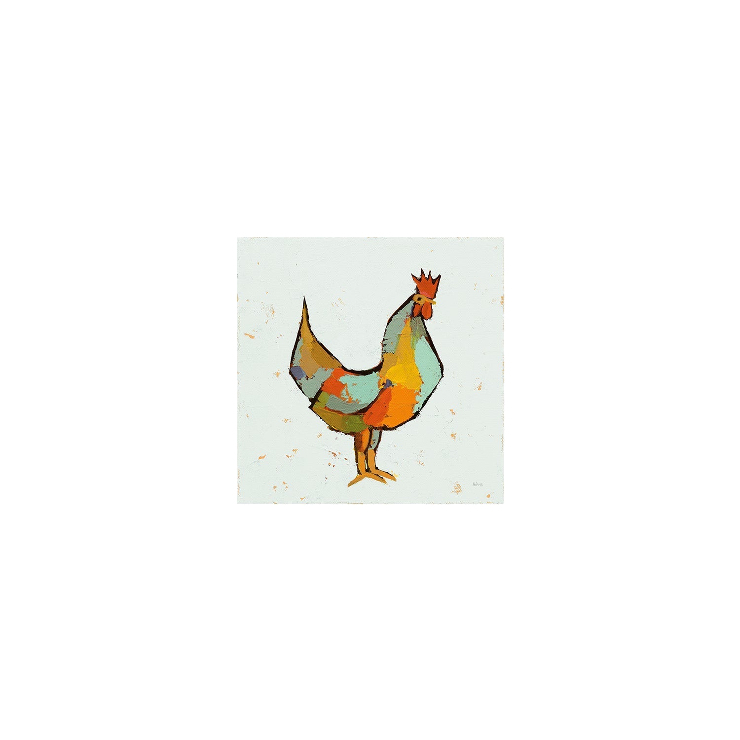 wall-art-print-canvas-poster-framed-The Strutter on White , By Phyllis Adams-1