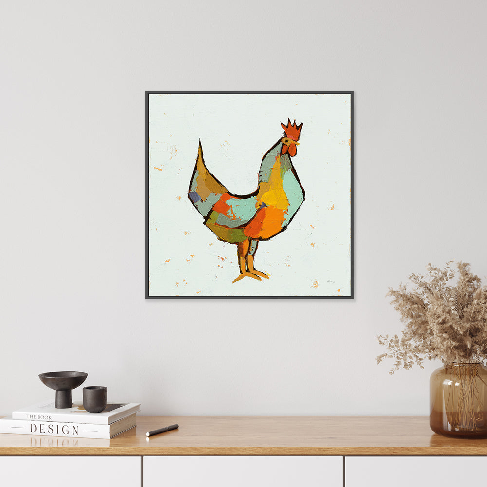 wall-art-print-canvas-poster-framed-The Strutter on White , By Phyllis Adams-2