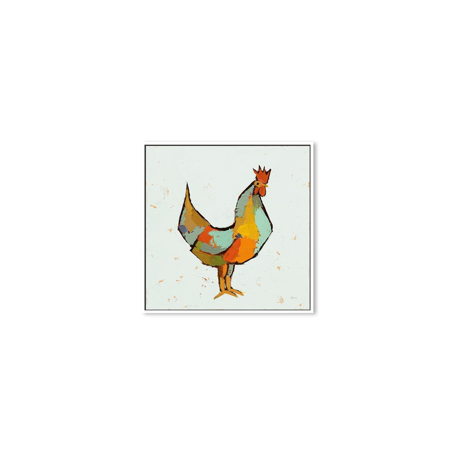 wall-art-print-canvas-poster-framed-The Strutter on White , By Phyllis Adams-5