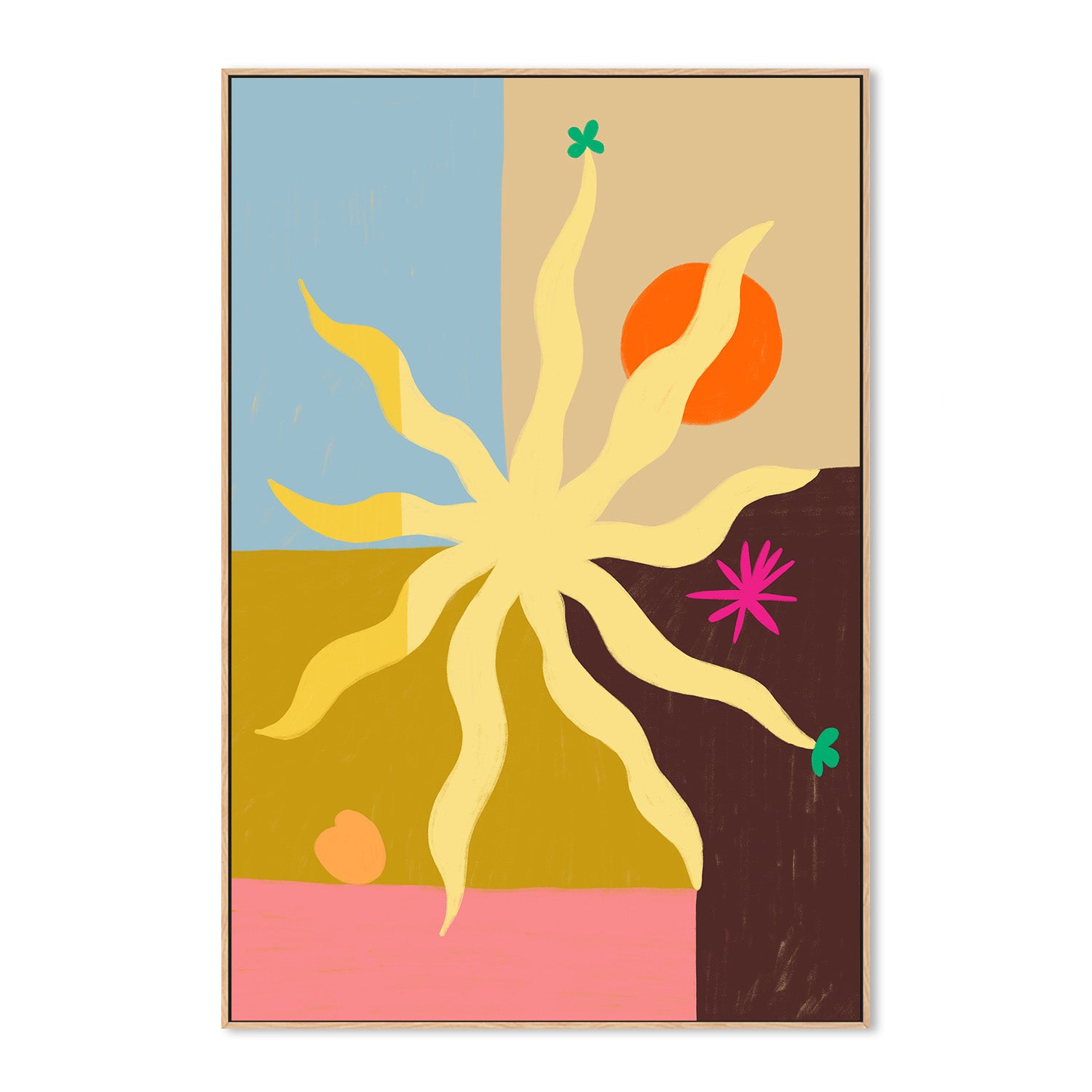 wall-art-print-canvas-poster-framed-The Sun , By Sandra Poliakov-4